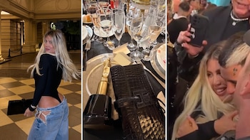Look audaz, premio por “Bad Bitch” y el abrazo con L-Gante: la noche de Wanda Nara en los Martín Fierro de la Música