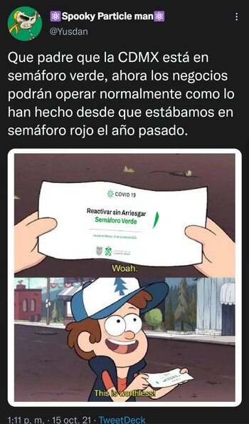 Memes semáforo verde cdmx (Foto: Twitter)