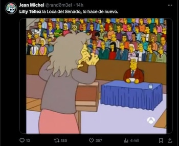 La pelea entre la senadora