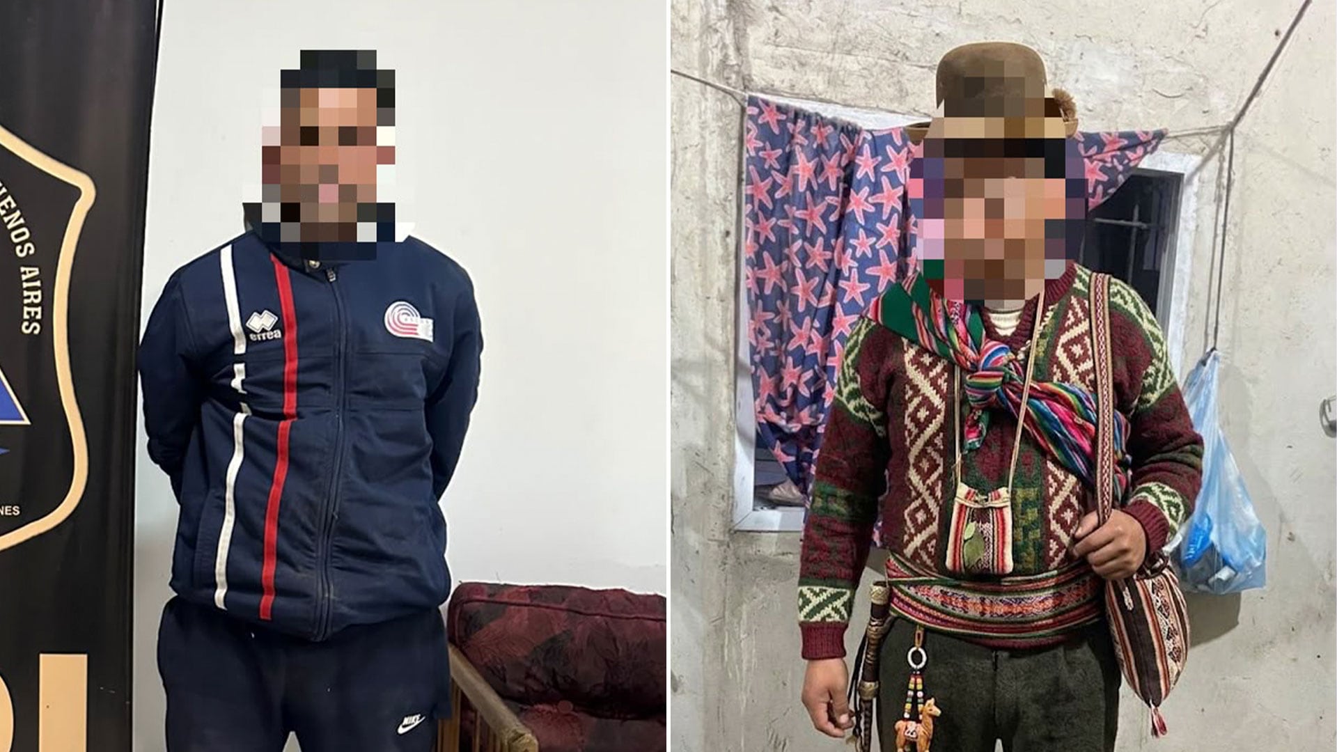 A la izquierda el detenido, a la derecha uno de agentes que se hizo pasar por vendedor de la zona y así seguir sus movimientos