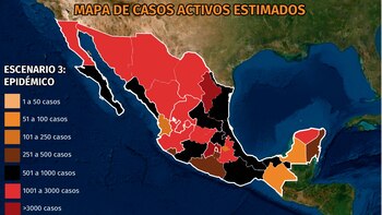 Mapa del coronavirus en México