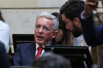 En la imagen, el expresidente