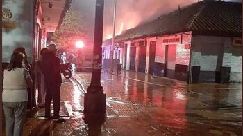 Imágenes del incendio que se