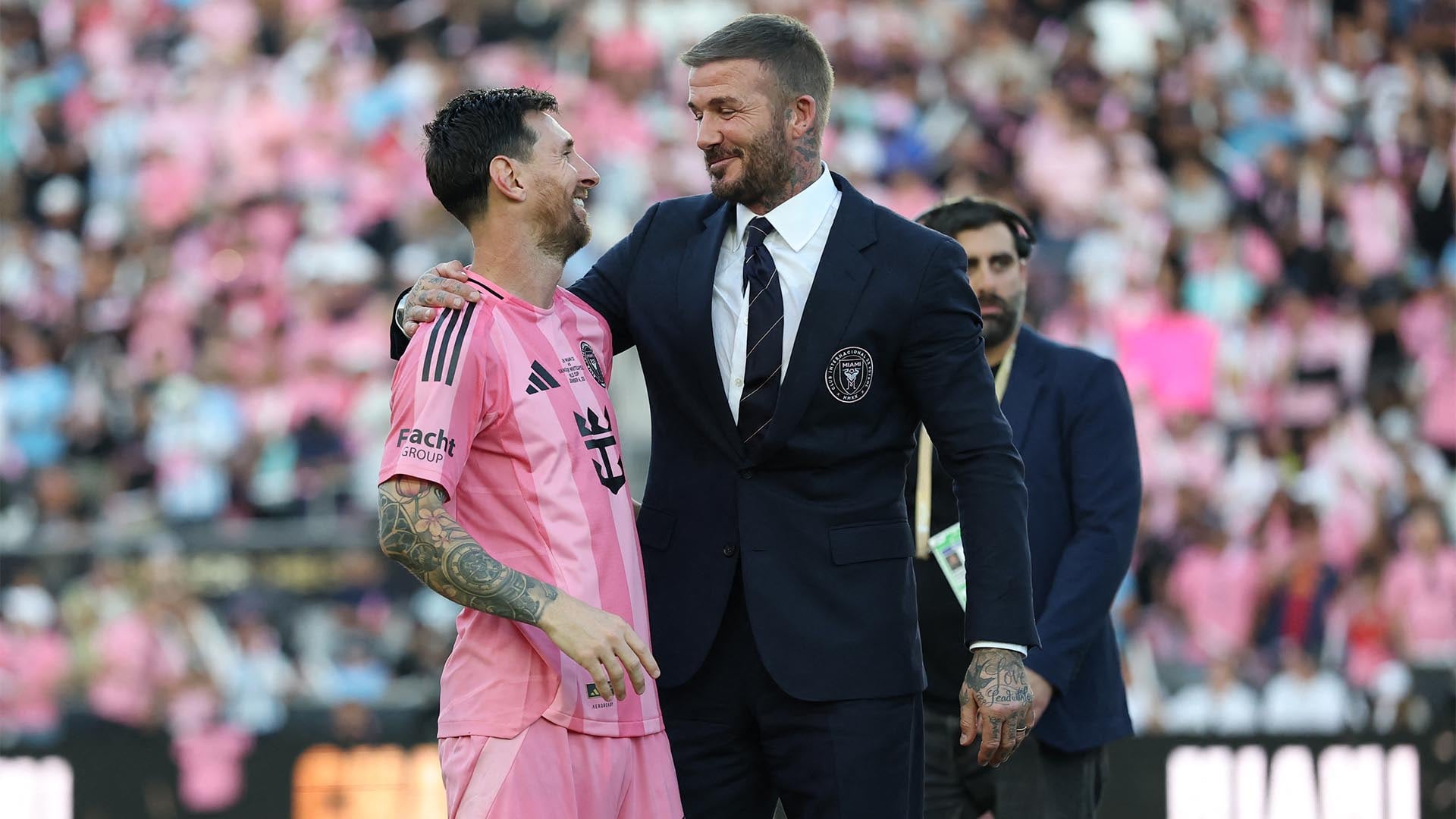 Beckham habló del deseo de Messi (AFP)