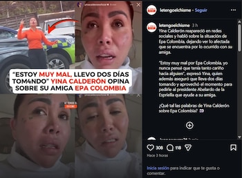Yina Calderón llamó al presidente Abelardo de la Espriella para que intervenga a favor de Epa Colombia - crédito letengoelchisme / Instagram