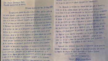 Carta de Manuel Roberto Farías Laguna a Sheinbaum