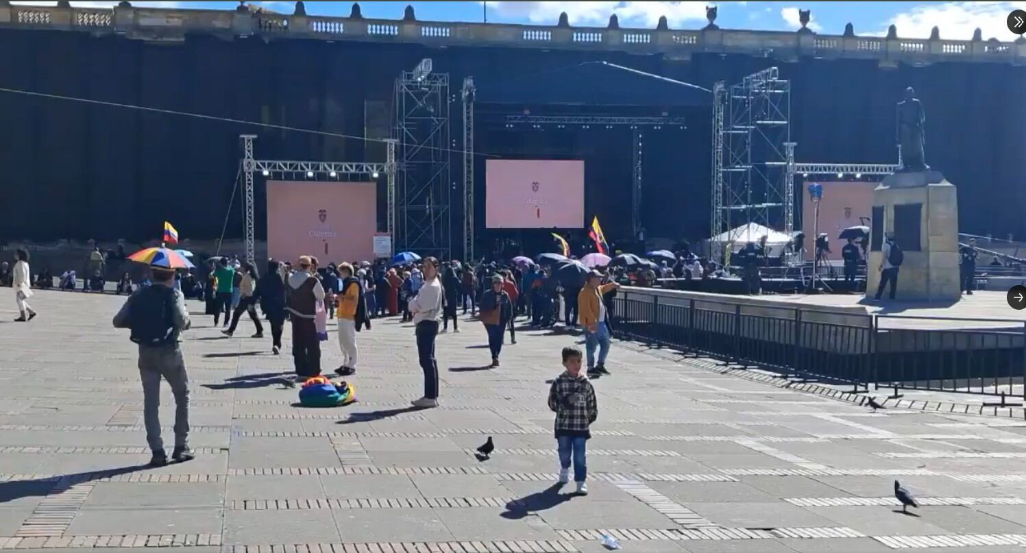 El lugar ya empieza a recibir a ciudadanos convocados por el Gobierno del presidente Gustavo Petro - crédito X