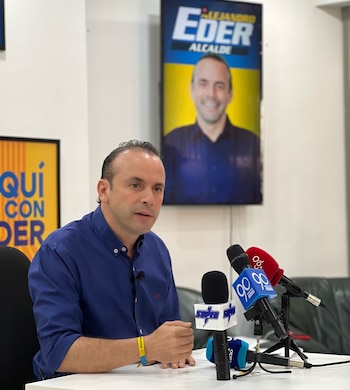Candidato a la Alcaldía de Cali - crédito Twitter @alejoeder