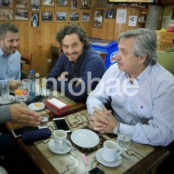 Santiago Cafiero y Alberto Fernández
