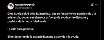 Gustavo Petro afirmó que la