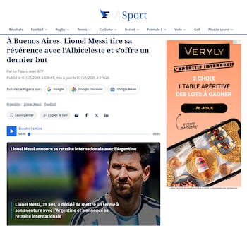 Los medios del mundo reflejaron la despedida de Messi de la selección argentina