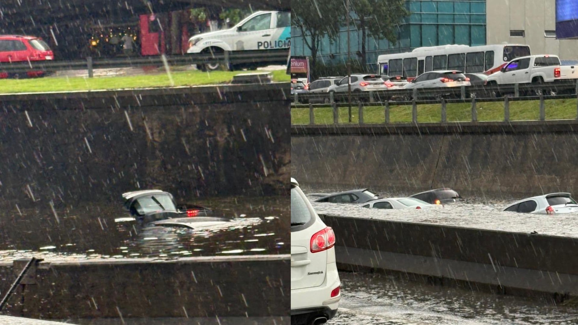 El daño mecánico y electrónico de un auto sumergido en agua por tantos minutos suele generar que se declaren con Destrucción Total