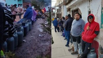 Largas filas y desesperación en
