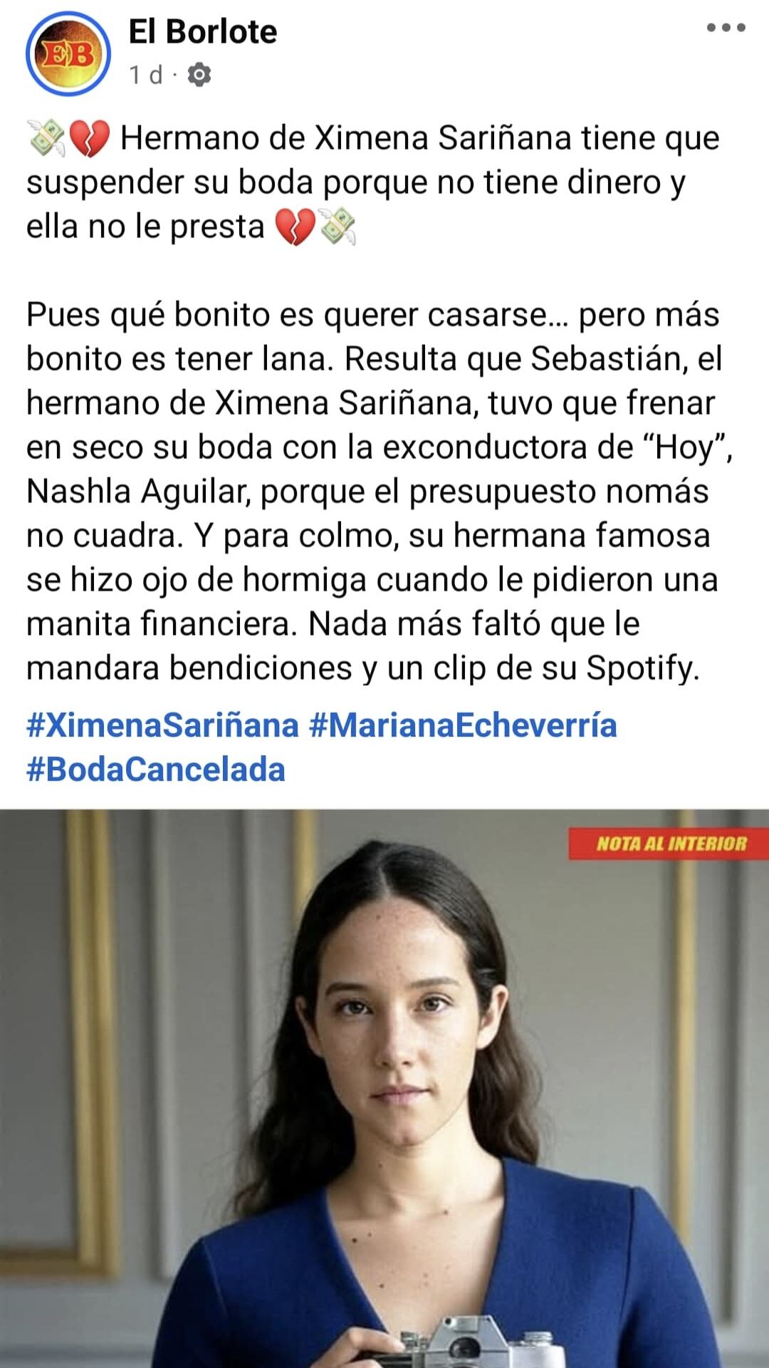 Nashla Aguilar también se pronunció sobre rumores surgidos en redes sociales. (Foto: Facebook)