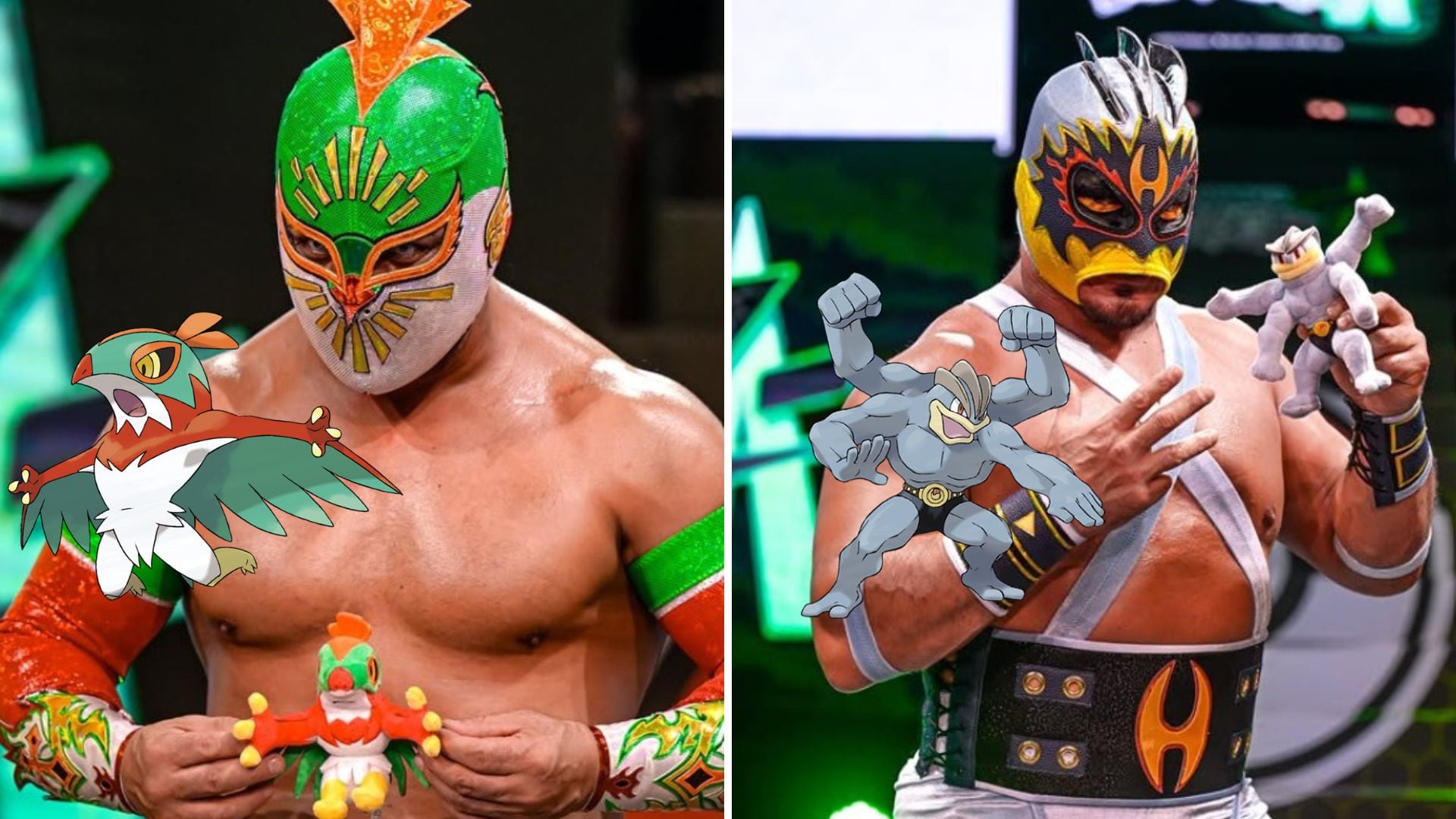 Así fueron los atuendos que usaron los luchadores del CMLL como Pokémon en  la función de la Arena México - Infobae