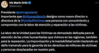 La defensora Marín insta al