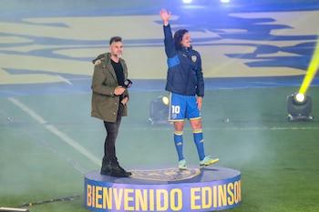 Presentación Edinson Cavani en Boca