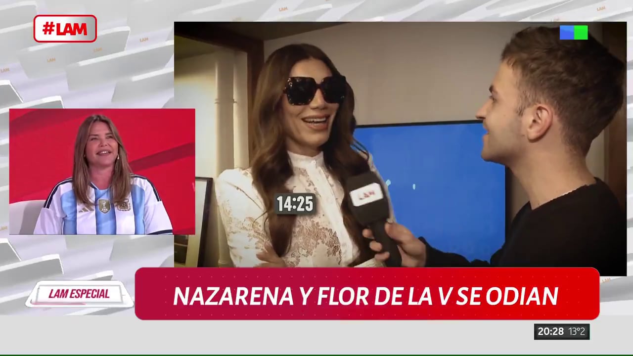 Flor de la V sobre Nazarena Vélez: “No tengo vínculo y nunca tuve. Si me la cruzo es como que me cruzara con cualquier persona, no pasa nada” (LAM, América TV)