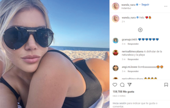 Wanda Nara playa Turquia