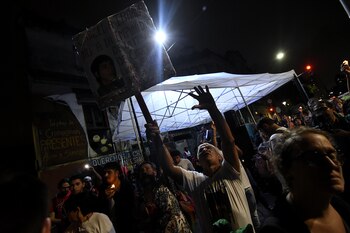 Durante el juicio por la