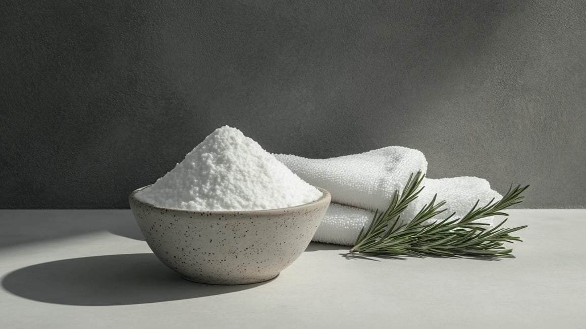 El bicarbonato de sodio funciona como exfoliante natural para eliminar células muertas en codos, rodillas y tobillos. (Imagen Ilustrativa Infobae)