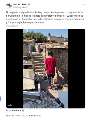 Gustavo Petro respondió a Miguel