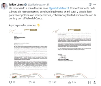 Julián López renunció a su