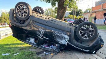 La camioneta que conducían los