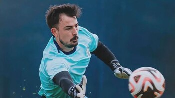 Guillermo Viscarra entrenándose en Lurín.