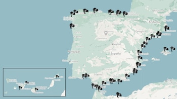 El mapa de las peores playa de España: estas son los 48 parajes con bandera negra por contaminación y mala gestión