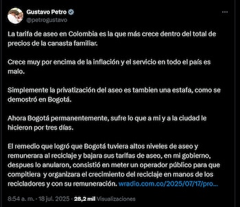 “La privatización del aseo en