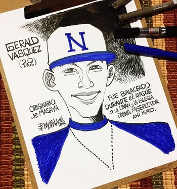 El estudiante de Construcción de la UNAN era conocido como el bailarín de las trincheras por bailar folklore nicaragüense en medio de las barricadas. (Cortesía: Museo de la Memoria Contra la Impunidad)