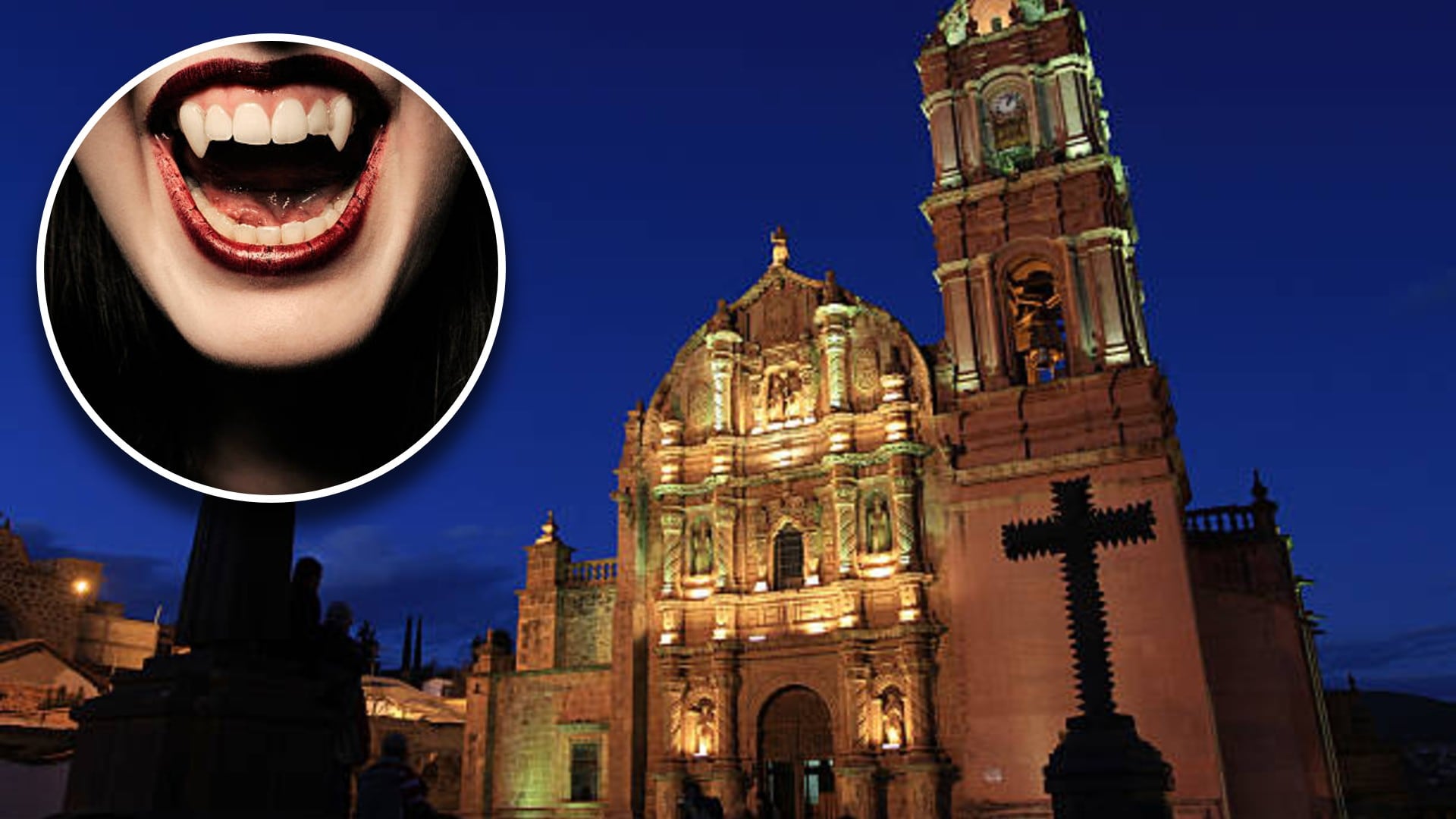Este pueblo mágico combina elementos que podrían simular una película de vampiros. Diseño: (Jesús Tovar Sosa/Infobae)