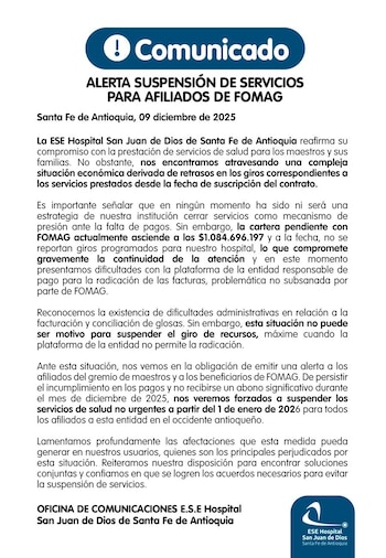 La deuda del Fomag compromete