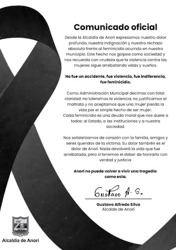 La administración municipal de Anorí