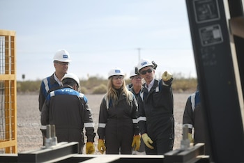 Horacio Marín, Karina Milei, Manuel Adorni - YPF - Vaca Muerta
