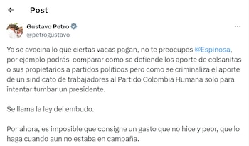 El presidente se defendió de