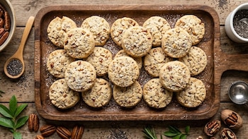 polvorones de nuez y chia --Mexico- 9 abril