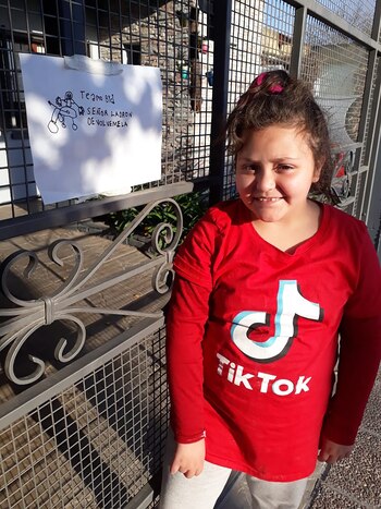 Malena cursa el tercer grado