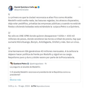 Con este mensaje, exalcalde Daniel