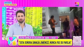 Silvia Cornejo revela qué le dijo Jean Paul Gabuteau para salir con Analía Jiménez mientras ella estaba embarazada. Captura: Amor y Fuego.