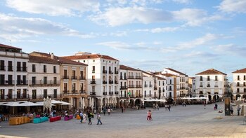 Vista de la plaza central