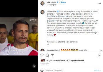 Nikko Ponce agradece a sus seguidores. (Instagram)