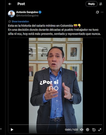 Antonio Sanguino habló del