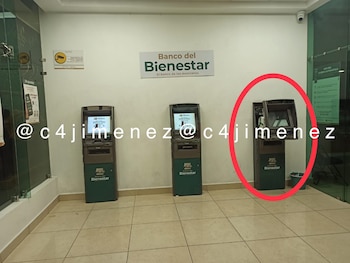 Así quedó el cajero automático