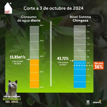 Gráfica del consumo diario y