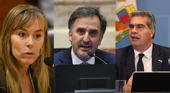Juliana Di Tullio, Joaquín Benegas Lynch y Jorge Capitanich