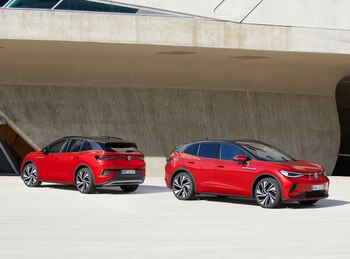 HANDOUT - El Volkswagen ID.4 GTX está equipado con dos motores eléctricos, uno en cada eje. Foto: Ingo Barenschee/Volkswagen AG/dpa - ATENCIÓN: Sólo para uso editorial con el texto adjunto y mencionando el crédito completo