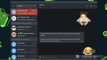 Recuerda que cada sticker está