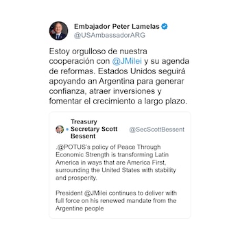 El tuit de Peter Lamelas